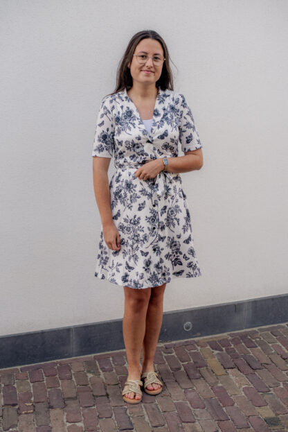Jurk Hannah zwart-wit