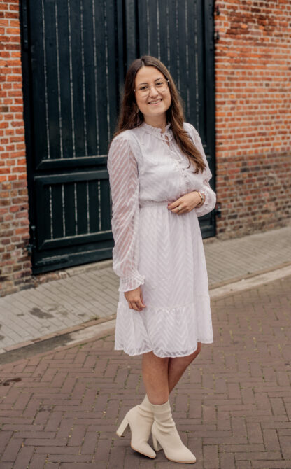 Jurk Thirza wit (eigen Label)