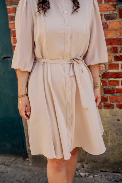 Jurk beige Azzurro - Afbeelding 2