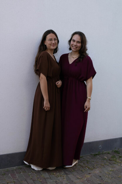 Jurk Milou Bordeaux rood - Afbeelding 3