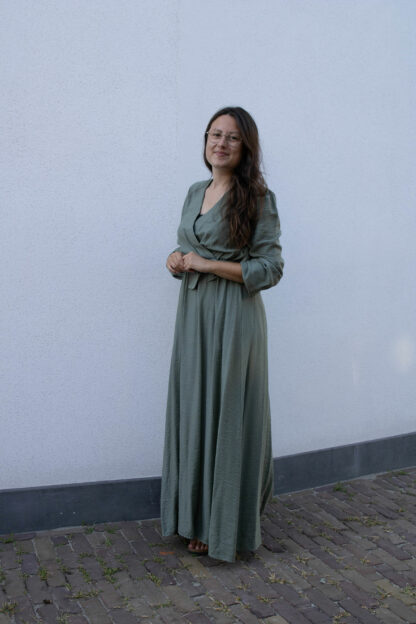 Maxi jurk groen