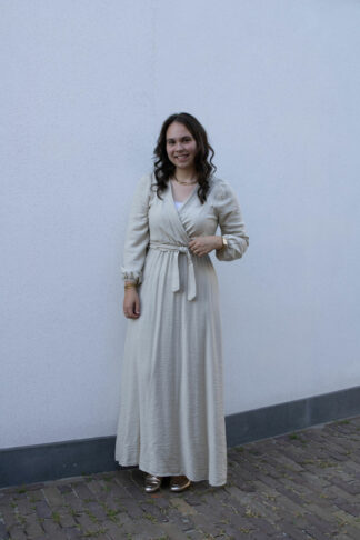 maxi-jurk-beige