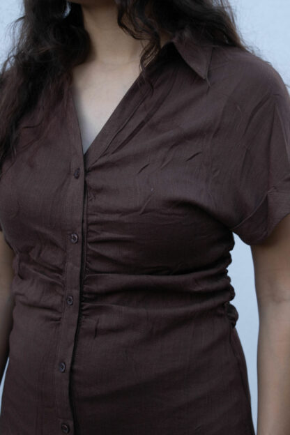 Jurk Lieke choco - Afbeelding 2