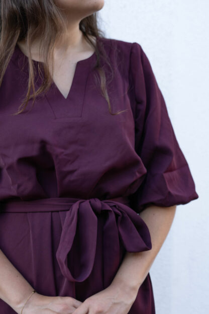 Jurk Saar bordeaux rood - Afbeelding 2