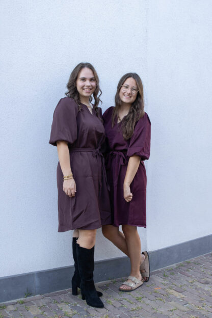 Jurk Saar bruin - Afbeelding 2