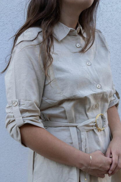 Jurk Britt beige - Afbeelding 2