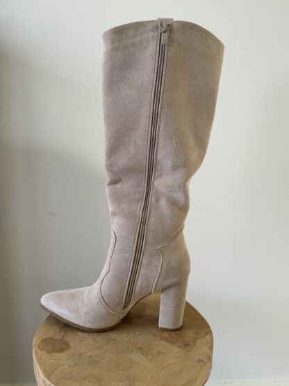 Suède laars beige - Afbeelding 2