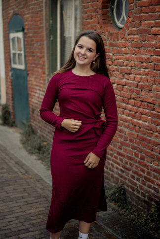 jurk-lida-bordeauxrood