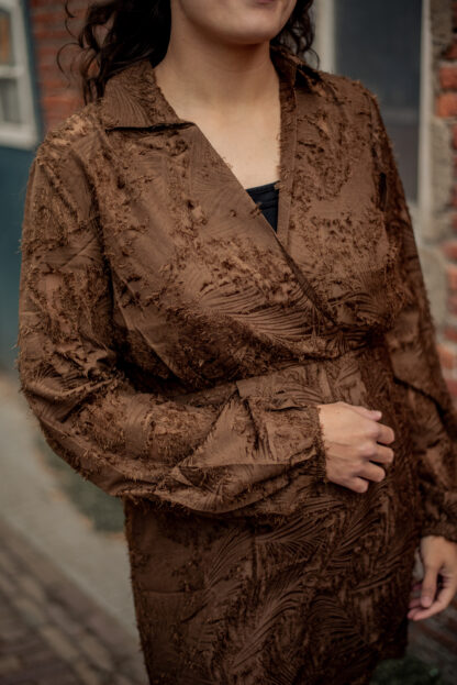 Jurk Lisa bruin - Afbeelding 2