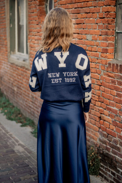 Trui New York donkerblauw - Afbeelding 2