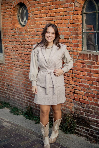 Gilet Mathilde beige - Afbeelding 3