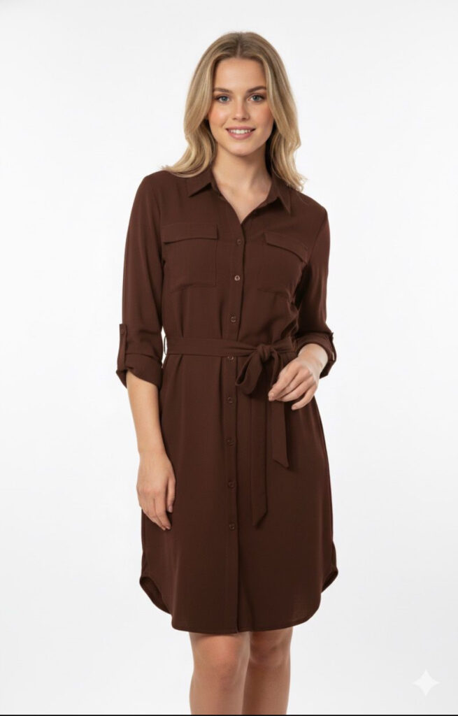 Jurk Mirthe choco