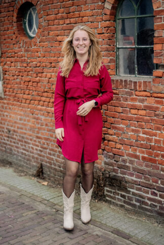 jurk-mirthe-bordeaux-rood