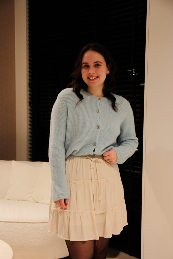 Vest Romée lichtblauw