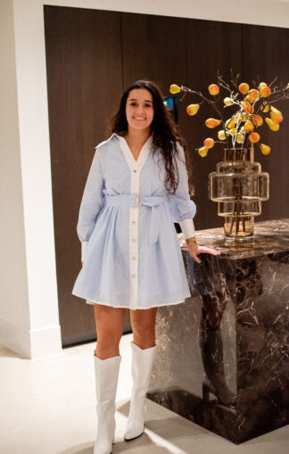 blouse-jurk-lichtblauw