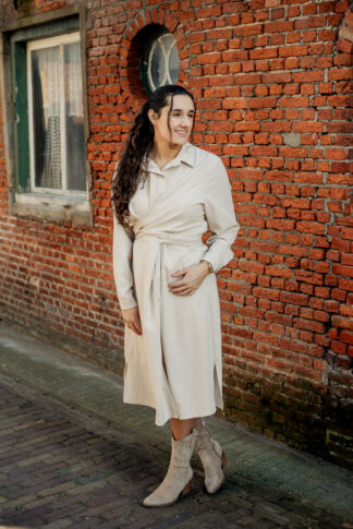 strik-jurk-beige