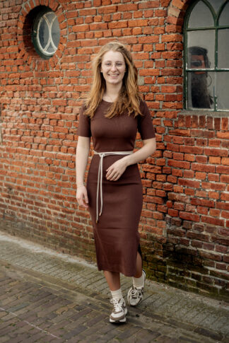 bodyconjurk-korte-mouw-bruin