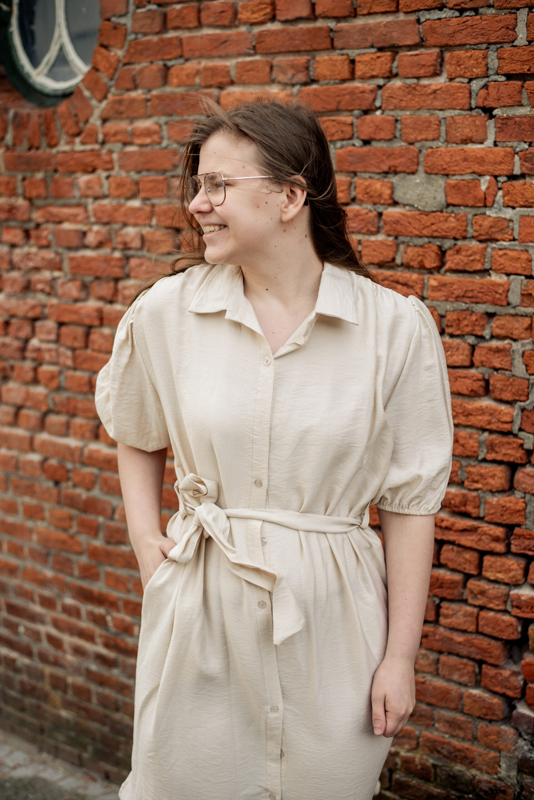 Maxi jurk beige - Afbeelding 2