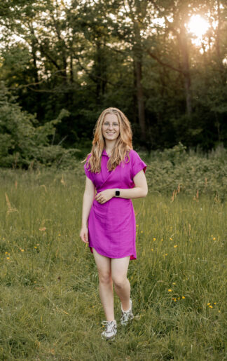 jurk-loes-magenta