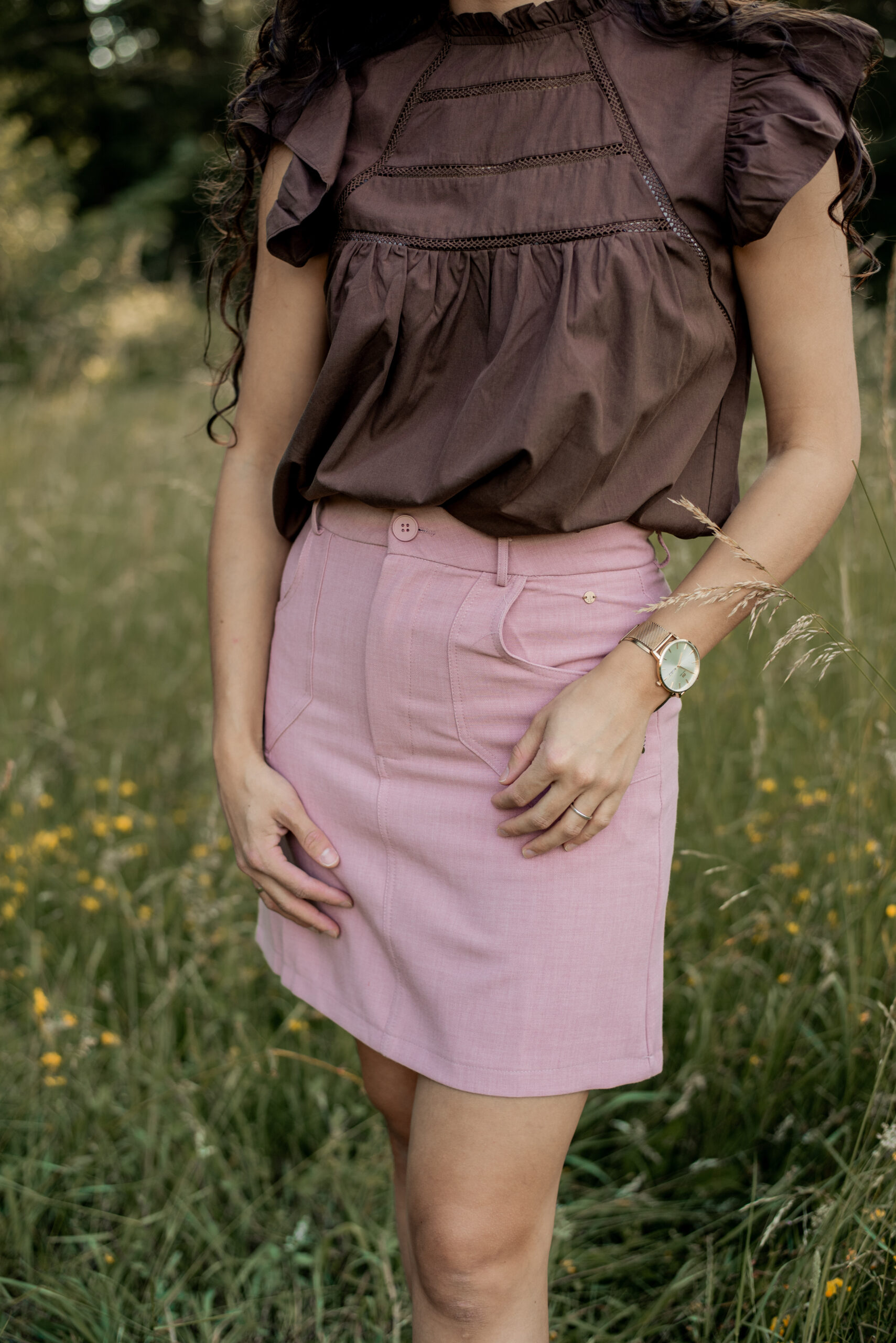 Rok Mara oud roze - Afbeelding 2